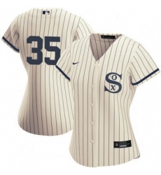 Women Chicago White Sox Field of Dreams 35 Frank Thomas Cream Jersey Women Chicago White Sox Field of Dreams 35 Frank Thomas Cream Jersey