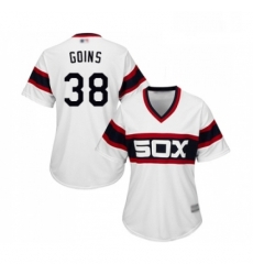 Womens Chicago White Sox 38 Ryan Goins Replica White 2013 Alternate Home Cool Base Baseball Jersey Womens Chicago White Sox 38 Ryan Goins Replica White 2013 Alternate Home Cool Base Baseball Jersey