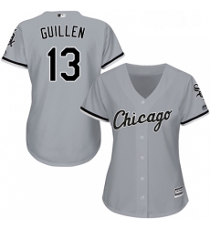 Womens Majestic Chicago White Sox 13 Ozzie Guillen Authentic Grey Road Cool Base MLB Jersey Womens Majestic Chicago White Sox 13 Ozzie Guillen Authentic Grey Road Cool Base MLB Jersey