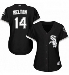 Womens Majestic Chicago White Sox 14 Bill Melton Replica Black Alternate Home Cool Base MLB Jersey Womens Majestic Chicago White Sox 14 Bill Melton Replica Black Alternate Home Cool Base MLB Jersey