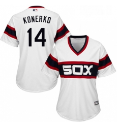 Womens Majestic Chicago White Sox 14 Paul Konerko Authentic White 2013 Alternate Home Cool Base MLB Jersey Womens Majestic Chicago White Sox 14 Paul Konerko Authentic White 2013 Alternate Home Cool Base MLB Jersey