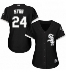 Womens Majestic Chicago White Sox 24 Early Wynn Replica Black Alternate Home Cool Base MLB Jersey Womens Majestic Chicago White Sox 24 Early Wynn Replica Black Alternate Home Cool Base MLB Jersey