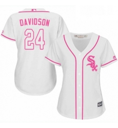 Womens Majestic Chicago White Sox 24 Matt Davidson Replica White Fashion Cool Base MLB Jersey Womens Majestic Chicago White Sox 24 Matt Davidson Replica White Fashion Cool Base MLB Jersey