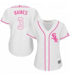 Womens Majestic Chicago White Sox 3 Harold Baines Authentic White Fashion Cool Base MLB Jersey Womens Majestic Chicago White Sox 3 Harold Baines Authentic White Fashion Cool Base MLB Jersey