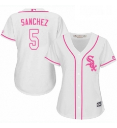 Womens Majestic Chicago White Sox 5 Yolmer Sanchez Authentic White Fashion Cool Base MLB Jersey Womens Majestic Chicago White Sox 5 Yolmer Sanchez Authentic White Fashion Cool Base MLB Jersey