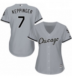 Womens Majestic Chicago White Sox 7 Jeff Keppinger Authentic Grey Road Cool Base MLB Jersey Womens Majestic Chicago White Sox 7 Jeff Keppinger Authentic Grey Road Cool Base MLB Jersey
