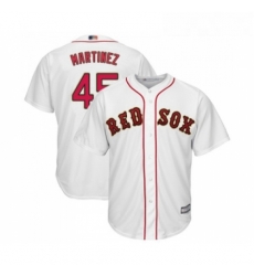 Youth Boston Red Sox 45 Pedro Martinez Authentic White 2019 Gold Program Cool Base Baseball Jersey Youth Boston Red Sox 45 Pedro Martinez Authentic White 2019 Gold Program Cool Base Baseball Jersey