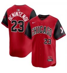 Youth Chicago White Sox 23 Andrew Benintendi Red Black 2025 City Connect Limited Stitched Baseball Jersey Youth Chicago White Sox 23 Andrew Benintendi Red Black 2025 City Connect Limited Stitched Baseball Jersey