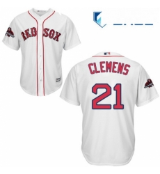 Youth Majestic Boston Red Sox 21 Roger Clemens Authentic White Home Cool Base 2018 World Series Champions MLB Jersey Youth Majestic Boston Red Sox 21 Roger Clemens Authentic White Home Cool Base 2018 World Series Champions MLB Jersey
