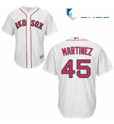 Youth Majestic Boston Red Sox 45 Pedro Martinez Replica White Home Cool Base MLB Jersey Youth Majestic Boston Red Sox 45 Pedro Martinez Replica White Home Cool Base MLB Jersey