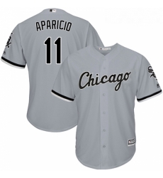 Youth Majestic Chicago White Sox 11 Luis Aparicio Authentic Grey Road Cool Base MLB Jersey Youth Majestic Chicago White Sox 11 Luis Aparicio Authentic Grey Road Cool Base MLB Jersey