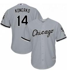 Youth Majestic Chicago White Sox 14 Paul Konerko Replica Grey Road Cool Base MLB Jersey Youth Majestic Chicago White Sox 14 Paul Konerko Replica Grey Road Cool Base MLB Jersey