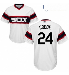 Youth Majestic Chicago White Sox 24 Joe Crede Authentic White 2013 Alternate Home Cool Base MLB Jersey Youth Majestic Chicago White Sox 24 Joe Crede Authentic White 2013 Alternate Home Cool Base MLB Jersey