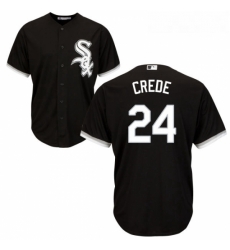 Youth Majestic Chicago White Sox 24 Joe Crede Replica Black Alternate Home Cool Base MLB Jersey Youth Majestic Chicago White Sox 24 Joe Crede Replica Black Alternate Home Cool Base MLB Jersey