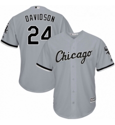 Youth Majestic Chicago White Sox 24 Matt Davidson Replica Grey Road Cool Base MLB Jersey Youth Majestic Chicago White Sox 24 Matt Davidson Replica Grey Road Cool Base MLB Jersey