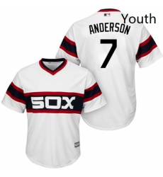 Youth Majestic Chicago White Sox 7 Tim Anderson Authentic White 2013 Alternate Home Cool Base MLB Jersey Youth Majestic Chicago White Sox 7 Tim Anderson Authentic White 2013 Alternate Home Cool Base MLB Jersey