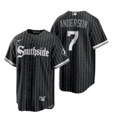 Youth White Sox Tim Anderson 2021 City Connect Southside Black Jersey Youth White Sox Tim Anderson 2021 City Connect Southside Black Jersey