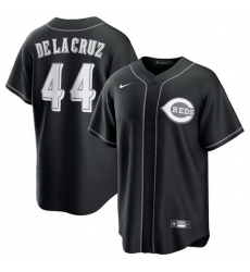 Men Cincinnati Reds 44 Elly De La Cruz Black Lights Out Limited Stitched Baseball Jersey Men Cincinnati Reds 44 Elly De La Cruz Black Lights Out Limited Stitched Baseball Jersey