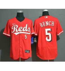 Men Cincinnati Reds 5 Johnny Bench Red Stitched MLB Flex Base Nike Jersey Men Cincinnati Reds 5 Johnny Bench Red Stitched MLB Flex Base Nike Jersey