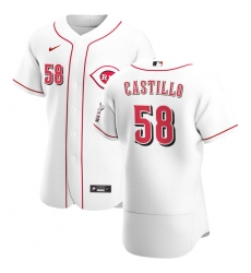 Men Cincinnati Reds 58 Luis Castillo Men Nike White Home 2020 Flex Base Player MLB Jersey Men Cincinnati Reds 58 Luis Castillo Men Nike White Home 2020 Flex Base Player MLB Jersey