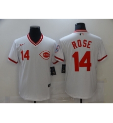 Men Nike Cincinnati Reds 14 Pete Rose White 1976 Throwback Jersey Men Nike Cincinnati Reds 14 Pete Rose White 1976 Throwback Jersey
