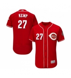 Mens Cincinnati Reds 27 Matt Kemp Red Alternate Flex Base Authentic Collection Baseball Jersey Mens Cincinnati Reds 27 Matt Kemp Red Alternate Flex Base Authentic Collection Baseball Jersey