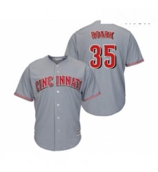 Mens Cincinnati Reds 35 Tanner Roark Replica Grey Road Cool Base Baseball Jersey Mens Cincinnati Reds 35 Tanner Roark Replica Grey Road Cool Base Baseball Jersey