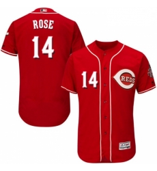 Mens Majestic Cincinnati Reds 14 Pete Rose Red Alternate Flex Base Authentic Collection MLB Jersey Mens Majestic Cincinnati Reds 14 Pete Rose Red Alternate Flex Base Authentic Collection MLB Jersey