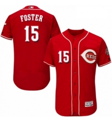 Mens Majestic Cincinnati Reds 15 George Foster Red Alternate Flex Base Authentic Collection MLB Jersey Mens Majestic Cincinnati Reds 15 George Foster Red Alternate Flex Base Authentic Collection MLB Jersey