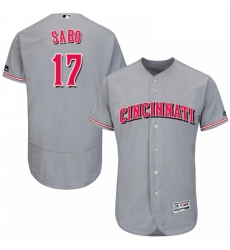 Mens Majestic Cincinnati Reds 17 Chris Sabo Grey Flexbase Authentic Collection MLB Jersey Mens Majestic Cincinnati Reds 17 Chris Sabo Grey Flexbase Authentic Collection MLB Jersey