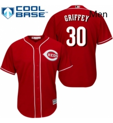 Mens Majestic Cincinnati Reds 30 Ken Griffey Replica Red Alternate Cool Base MLB Jersey Mens Majestic Cincinnati Reds 30 Ken Griffey Replica Red Alternate Cool Base MLB Jersey