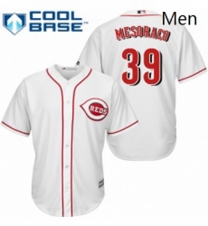 Mens Majestic Cincinnati Reds 39 Devin Mesoraco Replica White Home Cool Base MLB Jersey Mens Majestic Cincinnati Reds 39 Devin Mesoraco Replica White Home Cool Base MLB Jersey