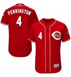 Mens Majestic Cincinnati Reds 4 Cliff Pennington Red Alternate Flex Base Authentic Collection MLB Jersey Mens Majestic Cincinnati Reds 4 Cliff Pennington Red Alternate Flex Base Authentic Collection MLB Jersey