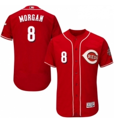 Mens Majestic Cincinnati Reds 8 Joe Morgan Red Alternate Flex Base Authentic Collection MLB Jersey Mens Majestic Cincinnati Reds 8 Joe Morgan Red Alternate Flex Base Authentic Collection MLB Jersey