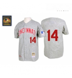 Mens Mitchell and Ness Cincinnati Reds 14 Pete Rose Authentic Grey 1969 Throwback MLB Jersey Mens Mitchell and Ness Cincinnati Reds 14 Pete Rose Authentic Grey 1969 Throwback MLB Jersey