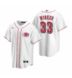 Mens Nike Cincinnati Reds 33 Jesse Winker White Home Stitched Baseball Jersey Mens Nike Cincinnati Reds 33 Jesse Winker White Home Stitched Baseball Jersey