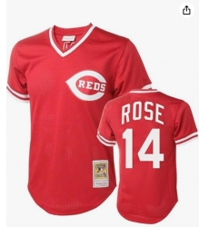 Pete Rose Cincinnati Reds Mitchell Ness Cooperstown Collection Jersey Red Pete Rose Cincinnati Reds Mitchell Ness Cooperstown Collection Jersey Red
