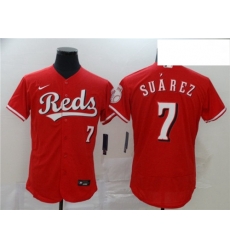 Reds 7 Eugenio Suarez Red 2020 Nike Flexbase Jersey Reds 7 Eugenio Suarez Red 2020 Nike Flexbase Jersey
