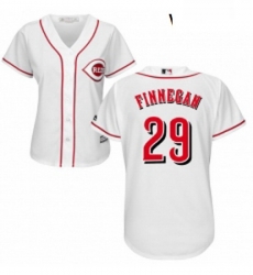 Womens Majestic Cincinnati Reds 29 Brandon Finnegan Authentic White Home Cool Base MLB Jersey Womens Majestic Cincinnati Reds 29 Brandon Finnegan Authentic White Home Cool Base MLB Jersey