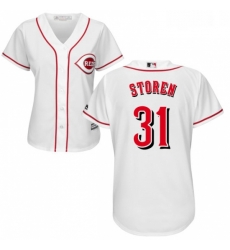 Womens Majestic Cincinnati Reds 31 Drew Storen Authentic White MLB Jersey Womens Majestic Cincinnati Reds 31 Drew Storen Authentic White MLB Jersey