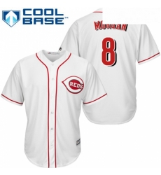 Youth Majestic Cincinnati Reds 8 Joe Morgan Replica White Home Cool Base MLB Jersey Youth Majestic Cincinnati Reds 8 Joe Morgan Replica White Home Cool Base MLB Jersey