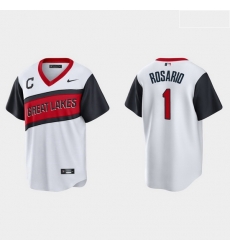 Men Cleveland Indians 1 Amed Rosario Men Nike White 2021 Little League Classic Game MLB Jersey Men Cleveland Indians 1 Amed Rosario Men Nike White 2021 Little League Classic Game MLB Jersey