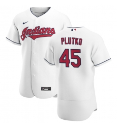 Men Cleveland Indians 45 Adam Plutko Men Nike White Home 2020 Flex Base Team MLB Jersey Men Cleveland Indians 45 Adam Plutko Men Nike White Home 2020 Flex Base Team MLB Jersey
