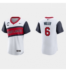 Men Cleveland Indians 6 Owen Miller Men Nike White 2021 Little League Class Authentic MLB Jersey Men Cleveland Indians 6 Owen Miller Men Nike White 2021 Little League Class Authentic MLB Jersey
