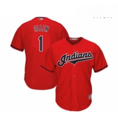 Mens Cleveland Indians 1 Greg Allen Replica Scarlet Alternate 2 Cool Base Baseball Jersey Mens Cleveland Indians 1 Greg Allen Replica Scarlet Alternate 2 Cool Base Baseball Jersey