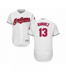 Mens Cleveland Indians 13 Hanley Ramirez White Home Flex Base Authentic Collection Baseball Jersey Mens Cleveland Indians 13 Hanley Ramirez White Home Flex Base Authentic Collection Baseball Jersey