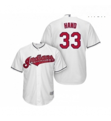 Mens Cleveland Indians 33 Brad Hand Replica White Home Cool Base Baseball Jersey Mens Cleveland Indians 33 Brad Hand Replica White Home Cool Base Baseball Jersey