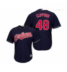 Mens Cleveland Indians 48 Tyler Clippard Replica Navy Blue Alternate 1 Cool Base Baseball Jersey Mens Cleveland Indians 48 Tyler Clippard Replica Navy Blue Alternate 1 Cool Base Baseball Jersey