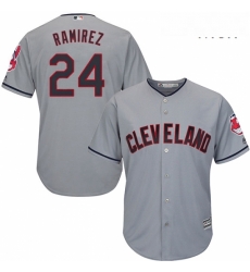 Mens Majestic Cleveland Indians 24 Manny Ramirez Replica Grey Road Cool Base MLB Jersey Mens Majestic Cleveland Indians 24 Manny Ramirez Replica Grey Road Cool Base MLB Jersey