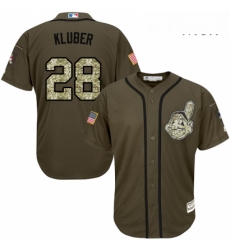 Mens Majestic Cleveland Indians 28 Corey Kluber Replica Green Salute to Service MLB Jersey Mens Majestic Cleveland Indians 28 Corey Kluber Replica Green Salute to Service MLB Jersey